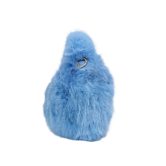 Vanilla faux-fur mini hobo handbag MS-2167 - Stile Donna Bags