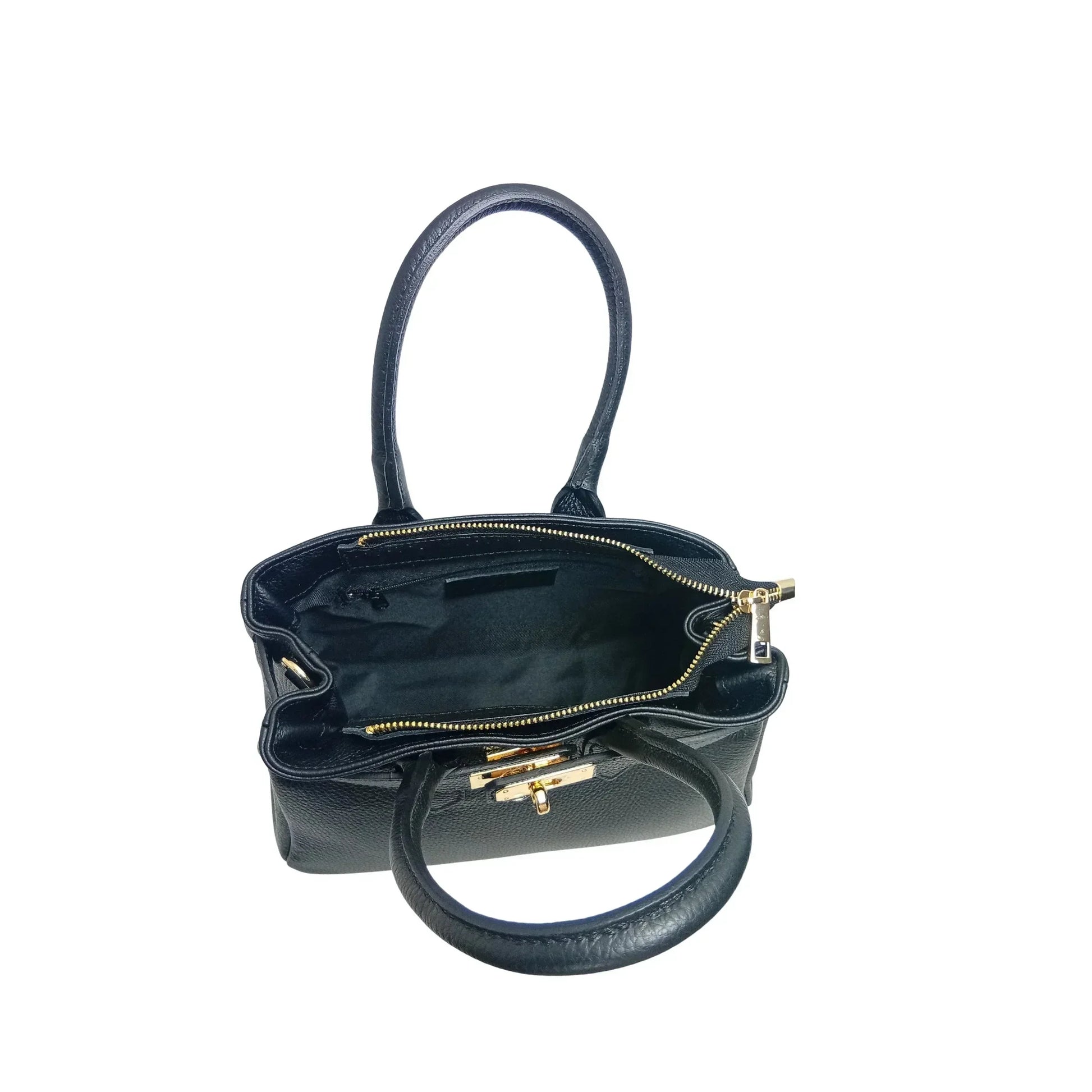 Velinara MS-0787 full-grain leather handbag with detachable strap - Stile Donna Bags