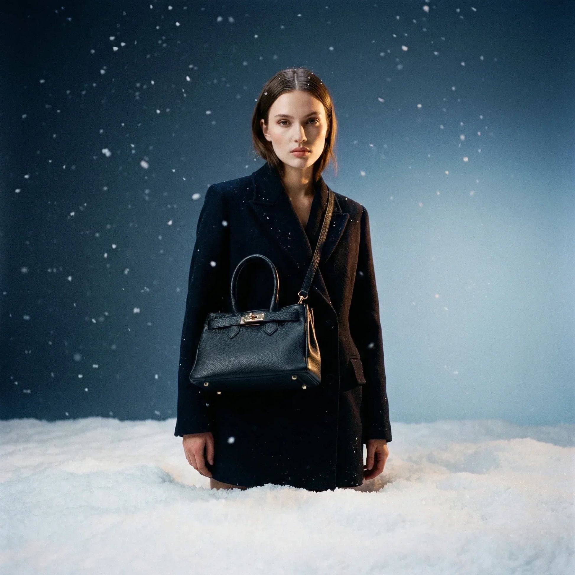 Velinara MS-0787 full-grain leather handbag with detachable strap - Stile Donna Bags