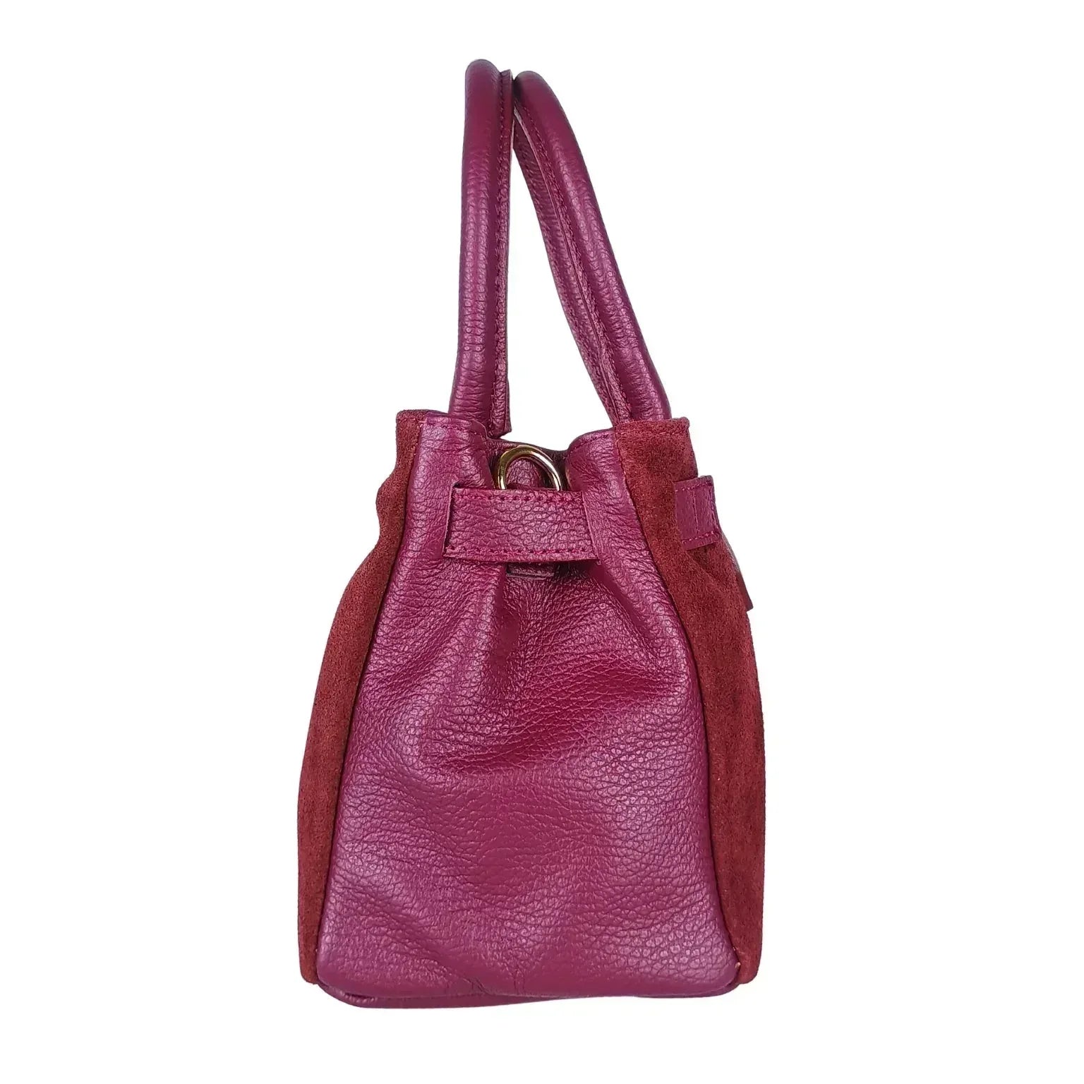 Velinara MS-5494 Suede Leather Handbag - Stile Donna Bags