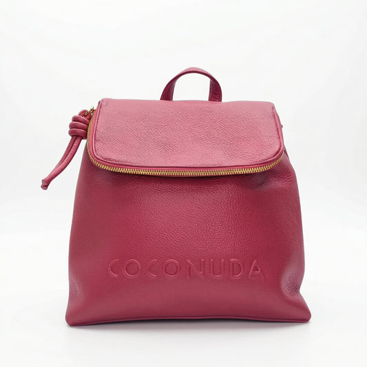 Zaino Rosso Coconuda con Spallacci Regolabili Borsa da Donna Online - zaino pelle fucsia