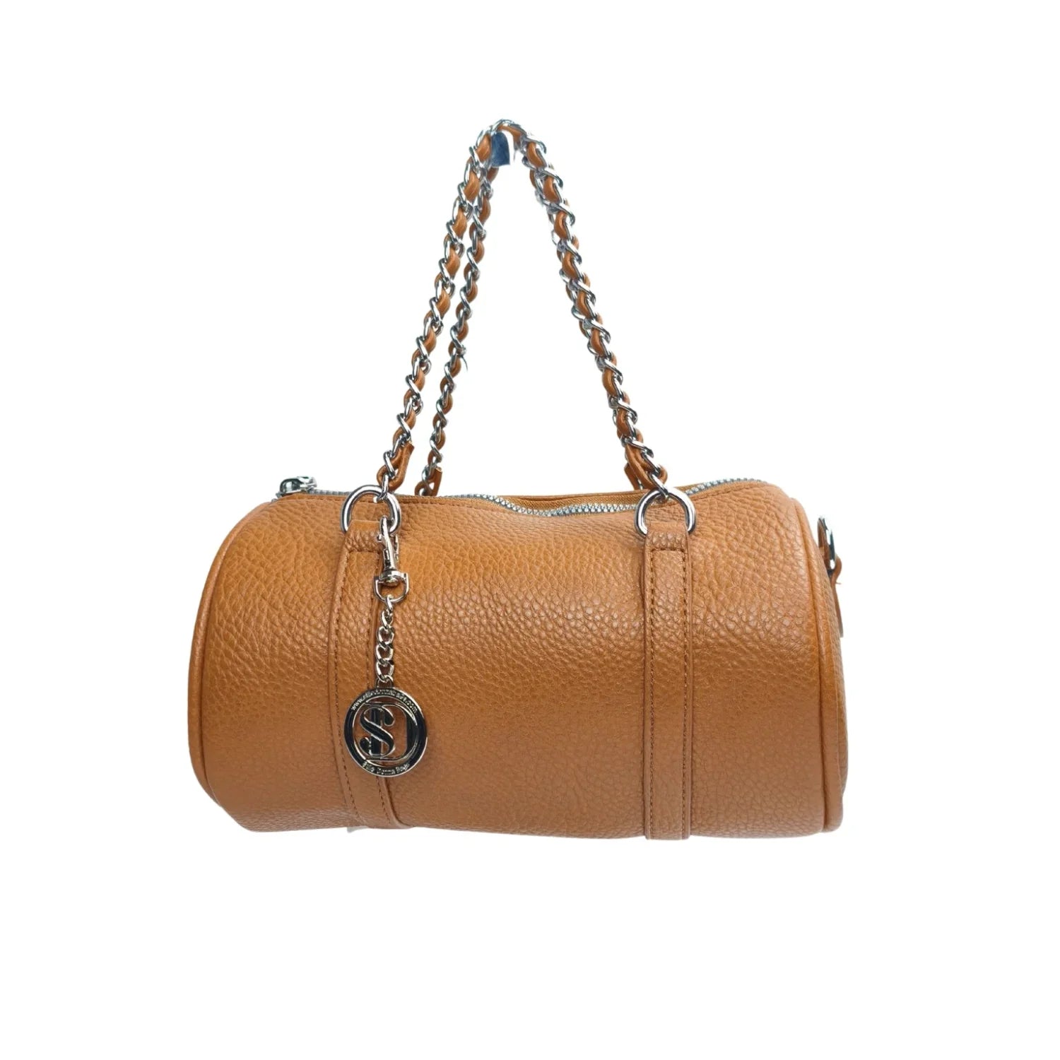 Borsa a Cilindro in Premium PU Leather con Doppi Manici - borsa cilindrica pelle