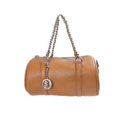 Borsa a Cilindro in Premium PU Leather con Doppi Manici - borsa cilindro pelle