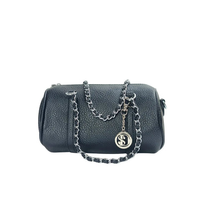 Borsa a Cilindro in Premium PU Leather con Doppi Manici - borsa cilindro pelle