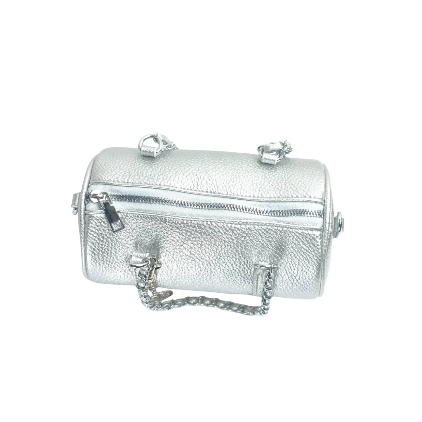 Borsa a Cilindro in Premium PU Leather con Doppi Manici - borsa cilindro pelle