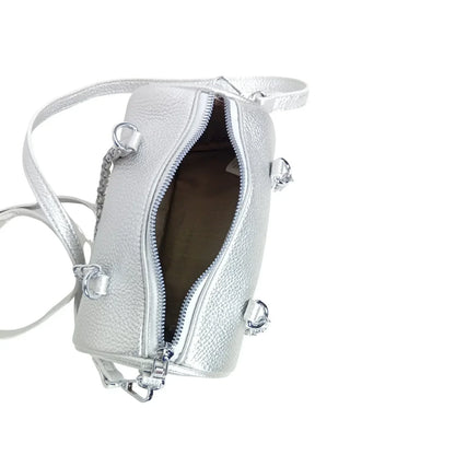 Borsa a Cilindro in Premium PU Leather con Doppi Manici - borsa tracolla pelle