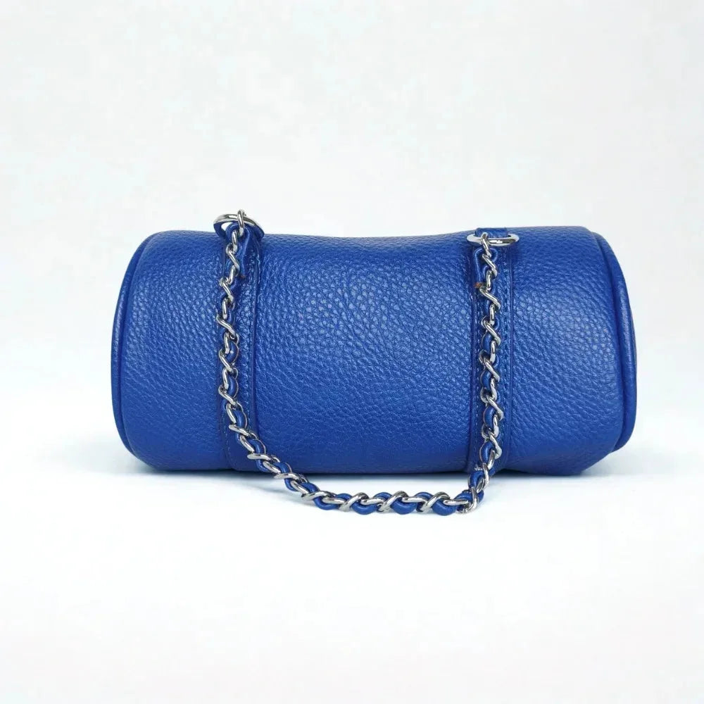 Borsa a Cilindro in Premium PU Leather con Doppi Manici - borsa tracolla cilindrica