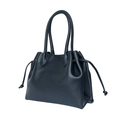 Borsa a Mano Strutturata Color Cuoio con Tracolla Staccabile - borsa tote pelle