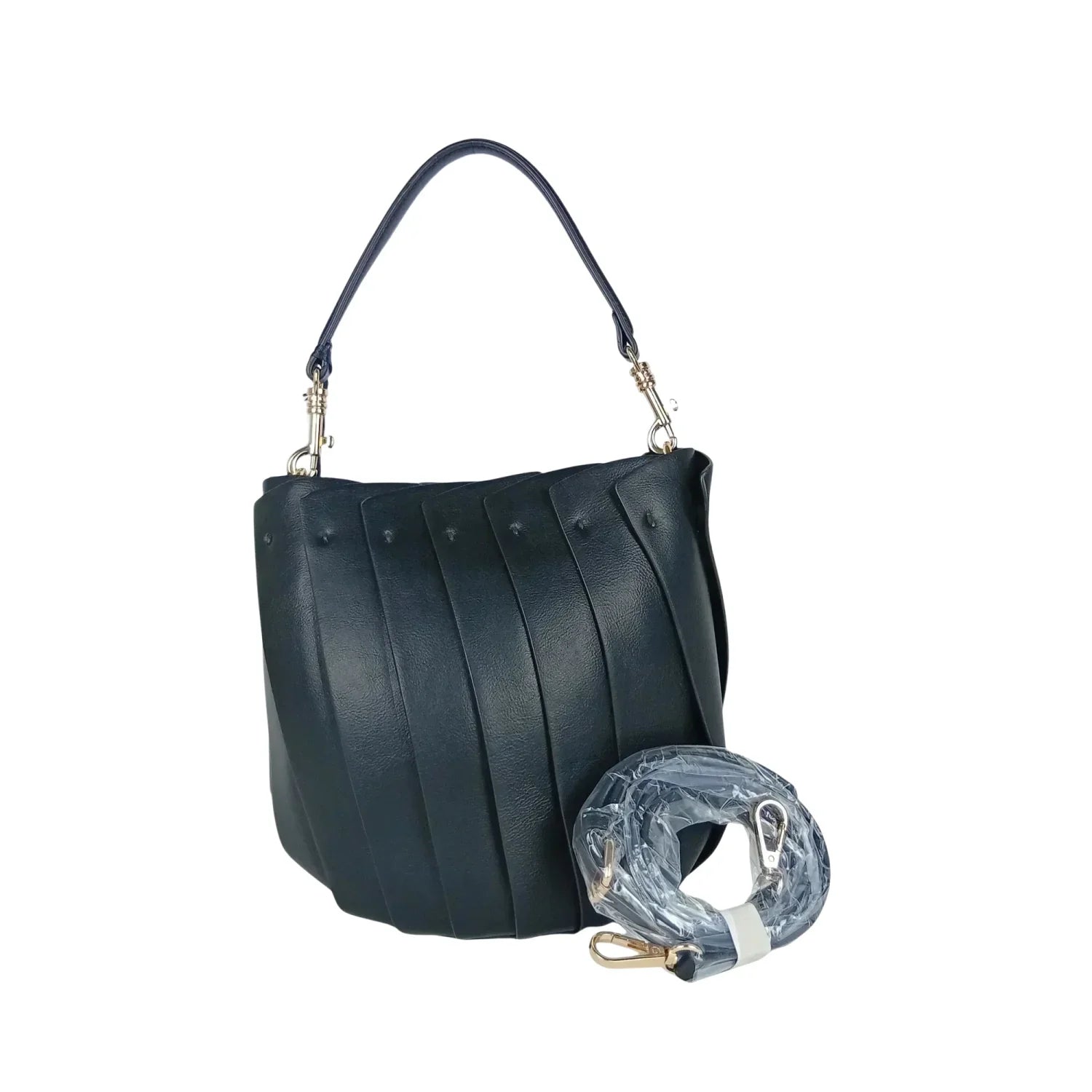 Borsa a Secchiello Bloom Bucket Tote Bag in Pelle PU - borsa secchiello pelle