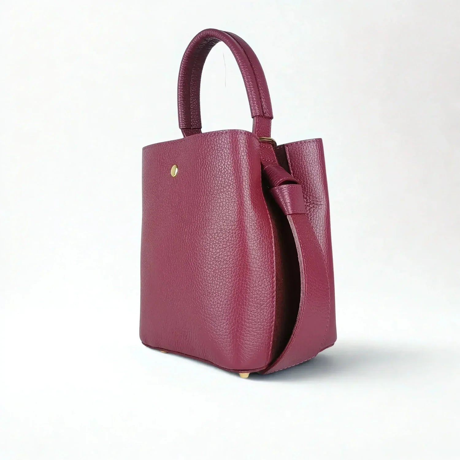 Borsa a Secchiello in Vera Pelle per l’Uso Quotidiano - borsa secchiello pelle