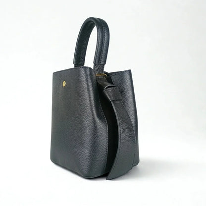 Borsa a Secchiello in Vera Pelle per l’Uso Quotidiano - borsa secchiello pelle