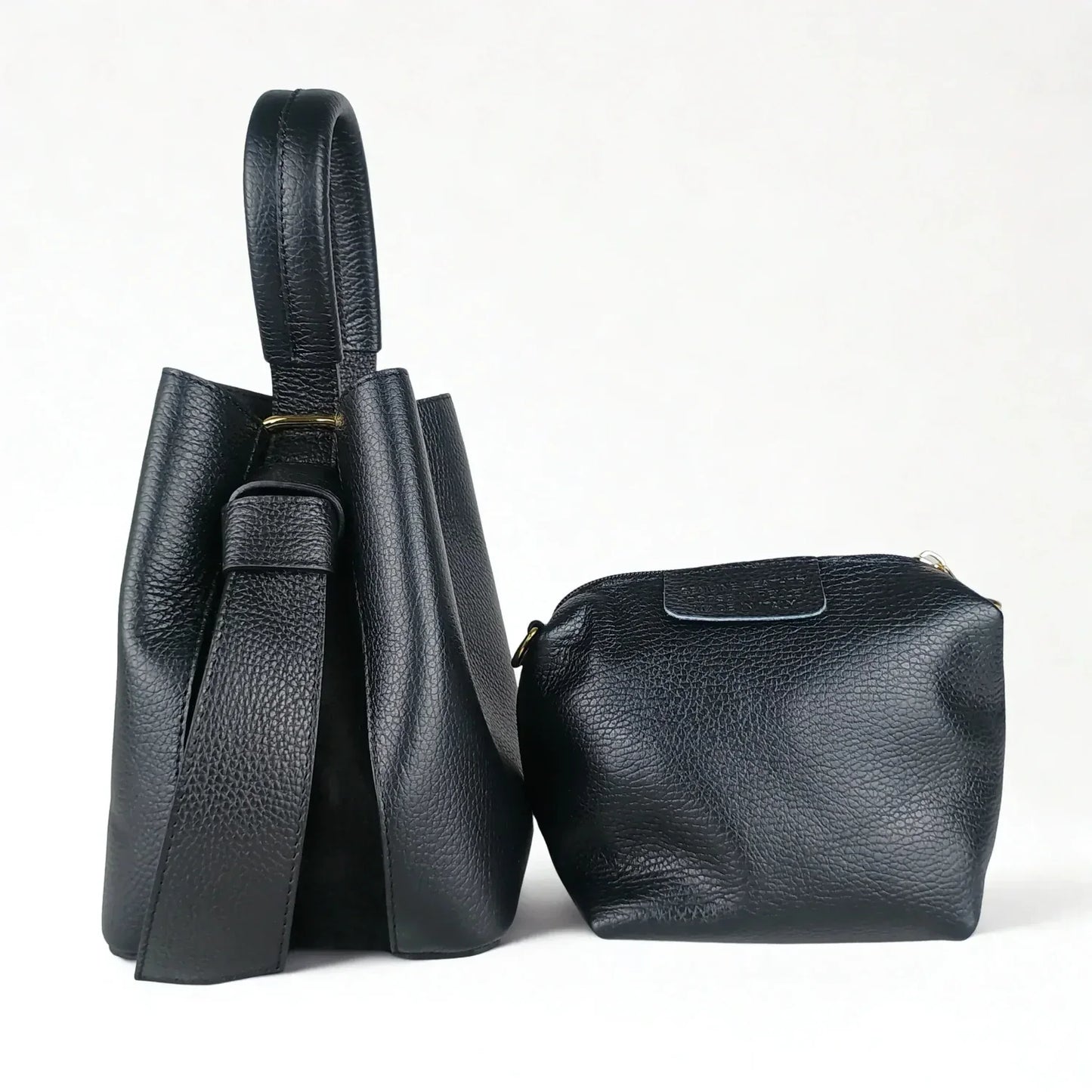 Borsa a Secchiello in Vera Pelle per l’Uso Quotidiano - borsa secchiello pelle