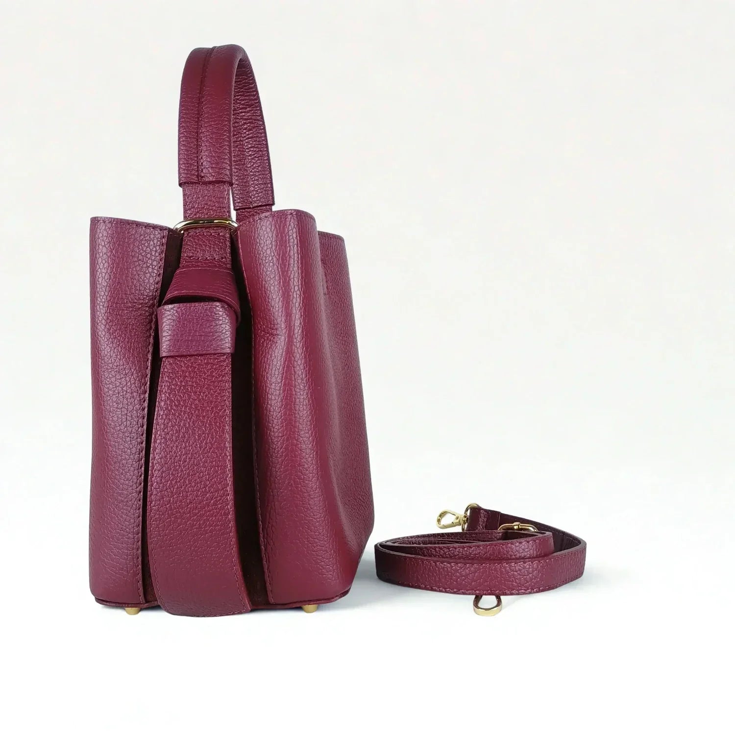 Borsa a Secchiello in Vera Pelle per l’Uso Quotidiano - borsa secchiello pelle