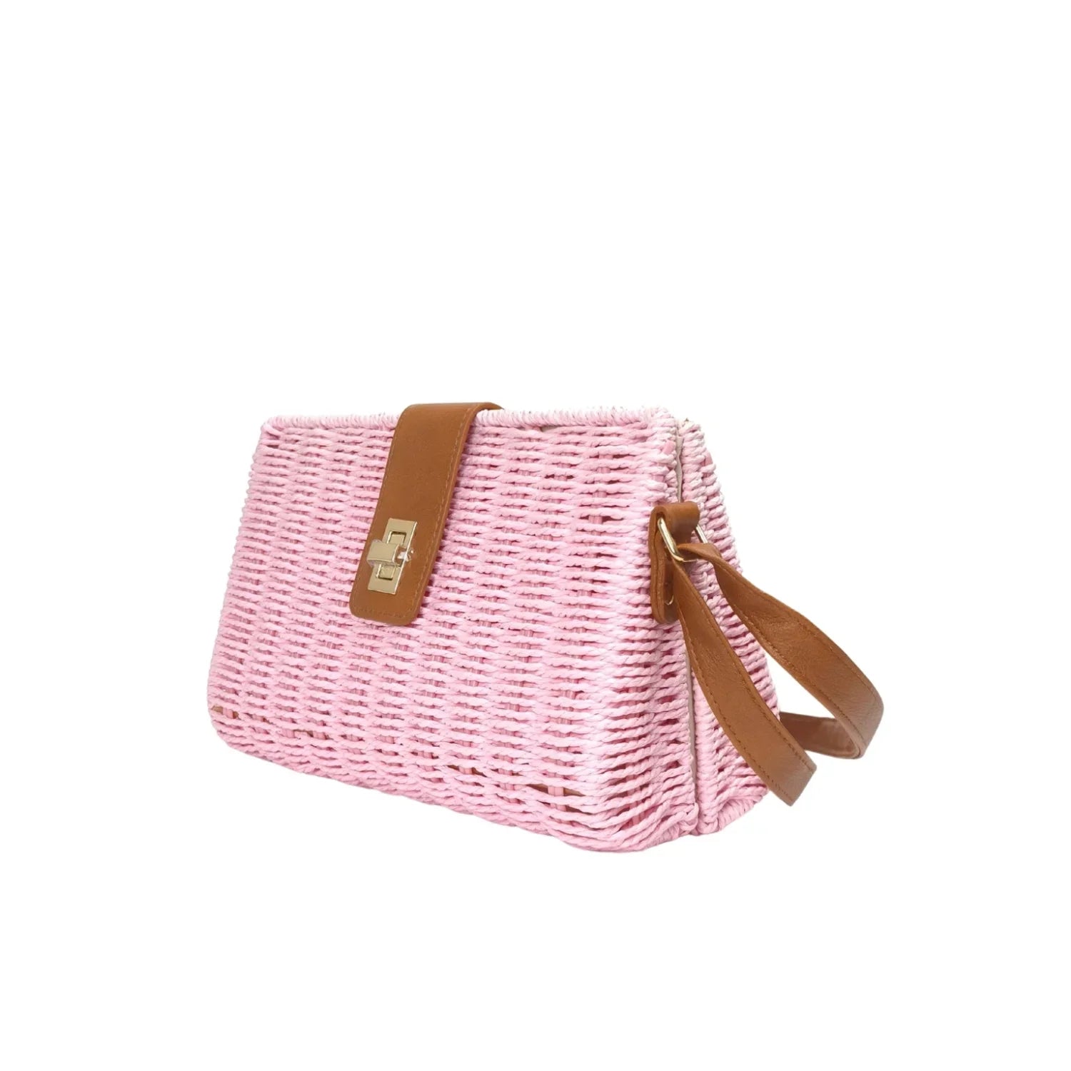 Borsa a spalla da donna intrecciata mano - borsa paglia