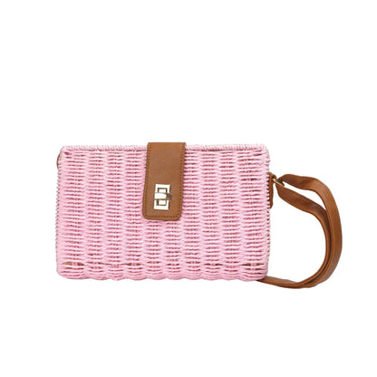 Borsa a spalla da donna intrecciata mano - borsa tracolla