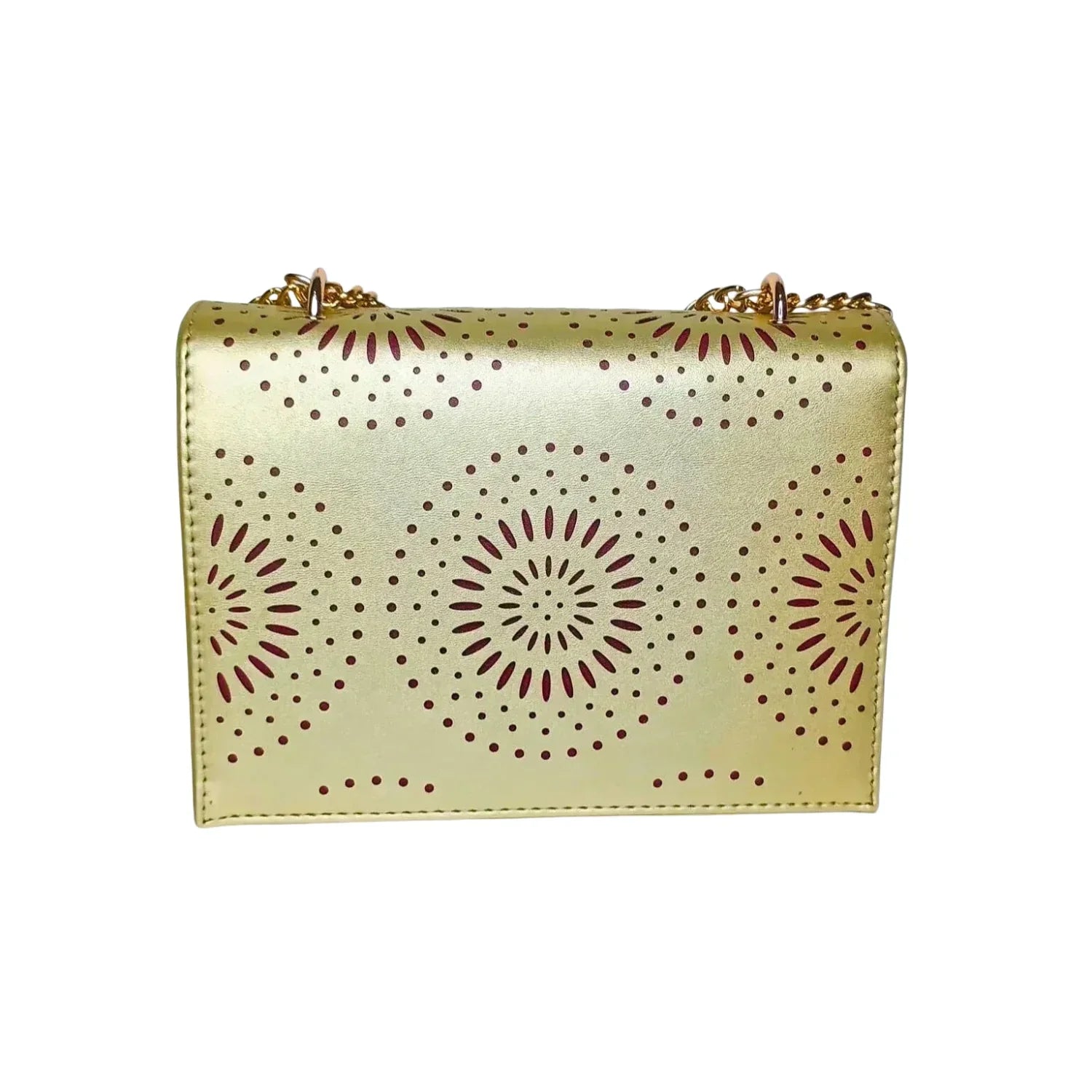 Borsa a tracolla da donna in ecopelle con catena - borsa finta