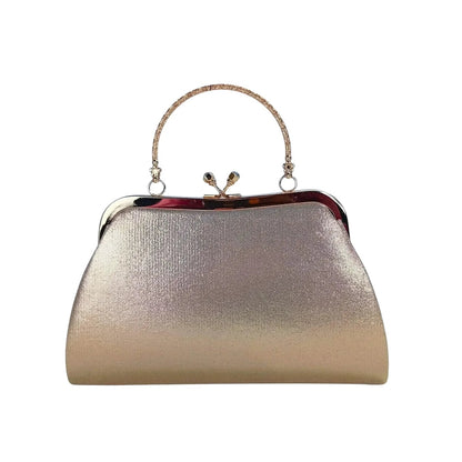 Borsa a Tracolla Gold Stone Soft Pouch - borsa clutch oro