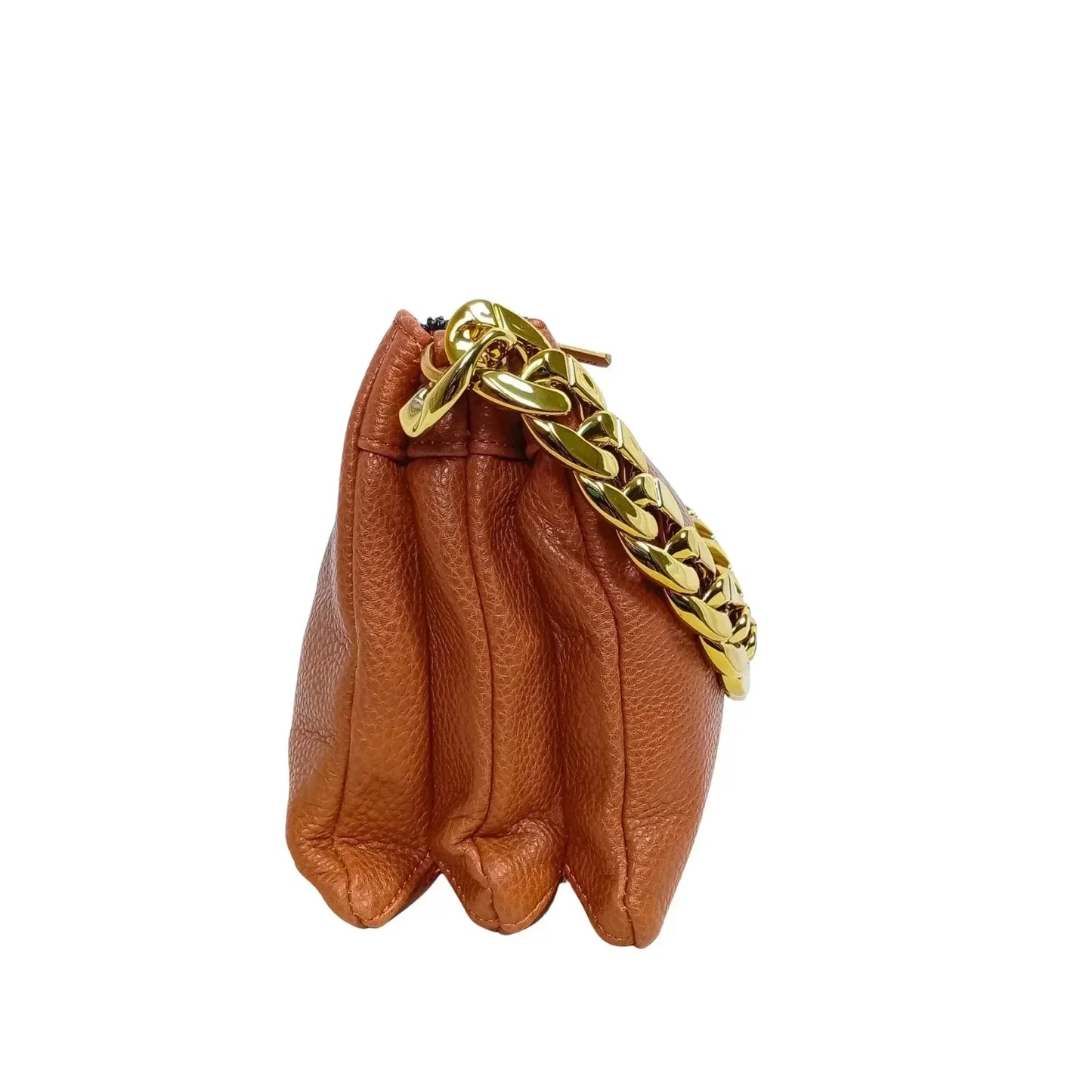 Borsa a tracolla in pelle PU premium con catena dorata - mini borsa