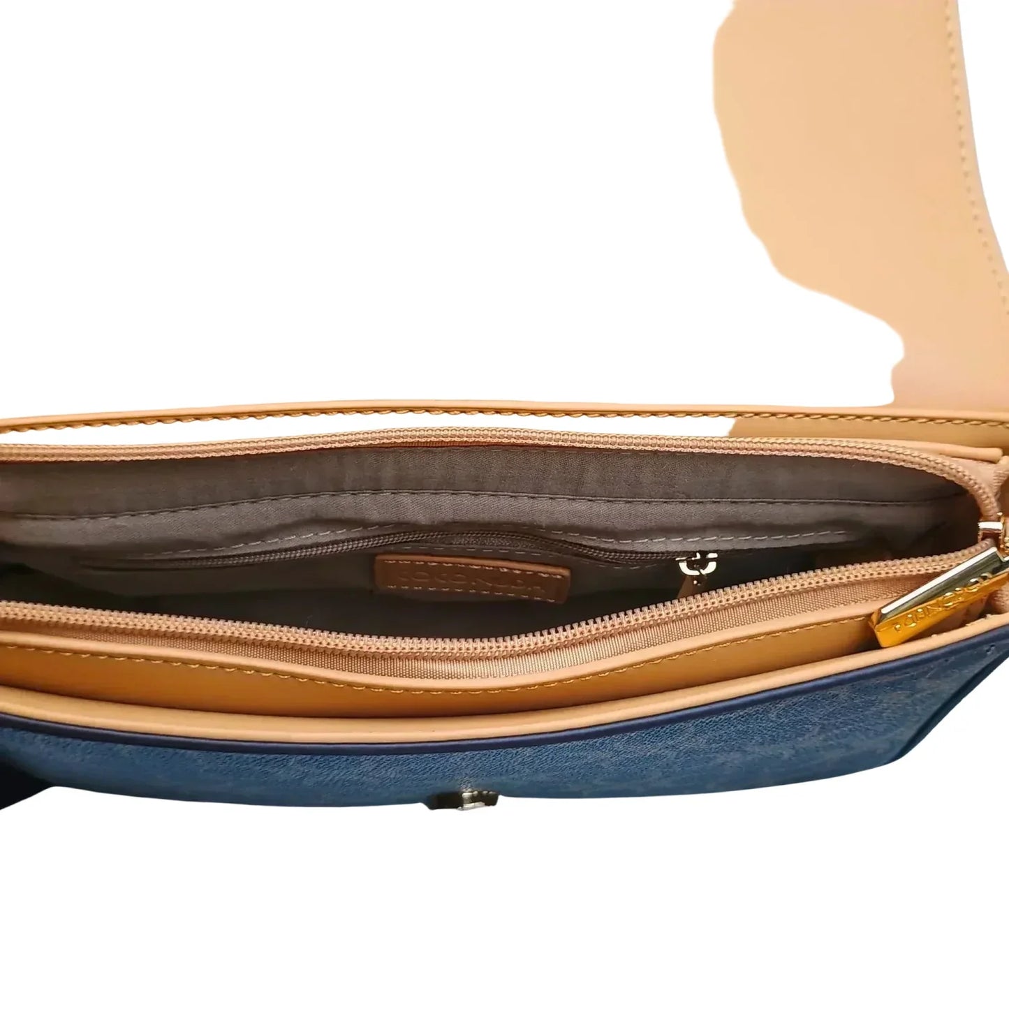 Borsa a Tracolla Marrone in Pelle MS-9723 - borsa tracolla beige