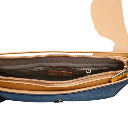 Borsa a Tracolla Marrone in Pelle MS-9723 - borsa tracolla beige