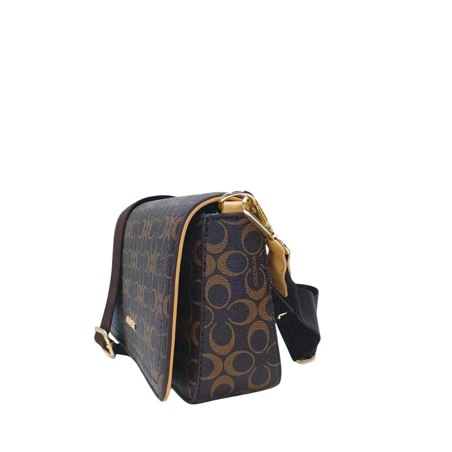 Borsa a Tracolla Marrone in Pelle MS-9723 - borsa tracolla coach