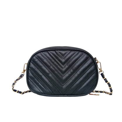 Borsa a Tracolla Ovale Trapuntata in Pelle PU - borsa tracolla pelle