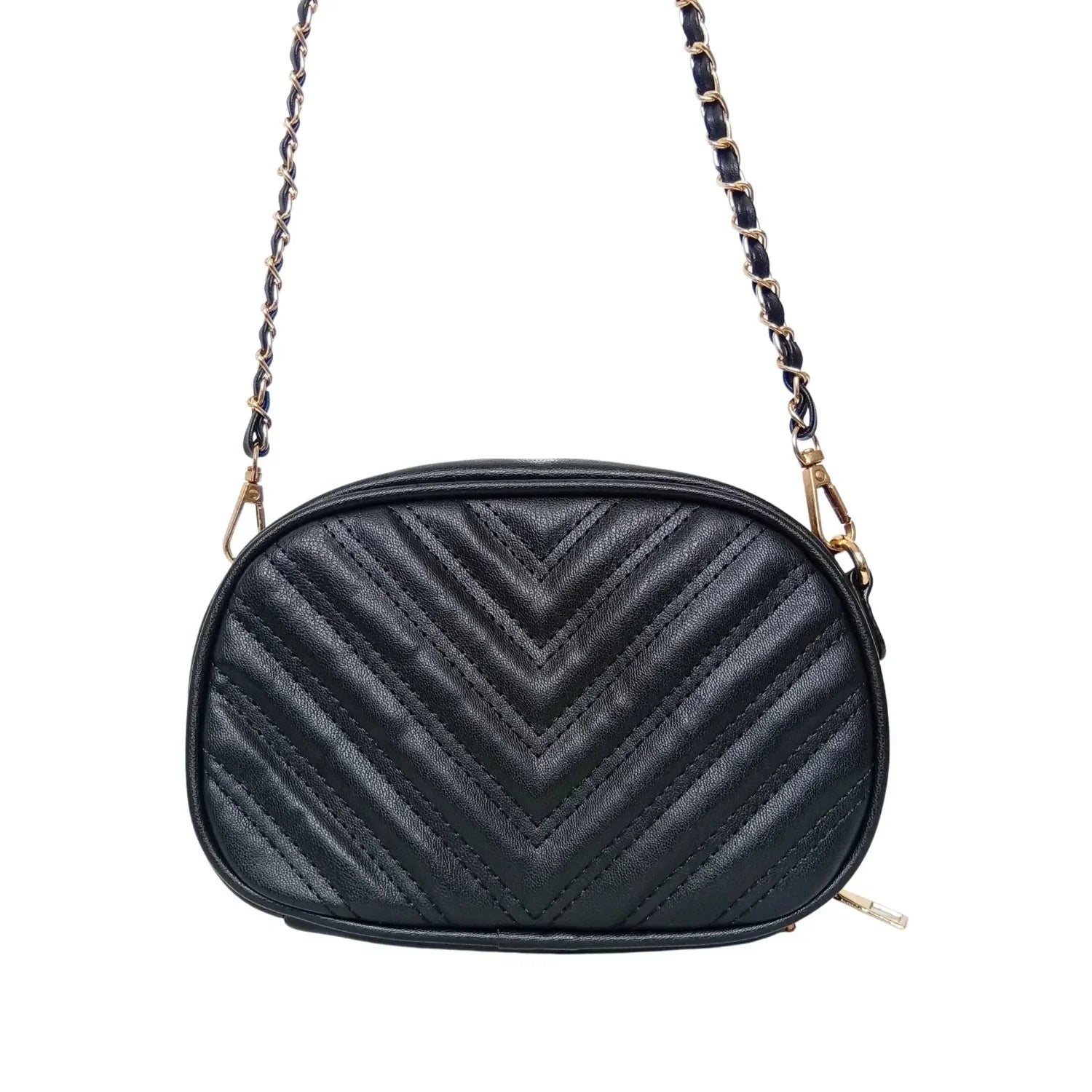 Borsa a Tracolla Ovale Trapuntata in Pelle PU - borsa tracolla pelle