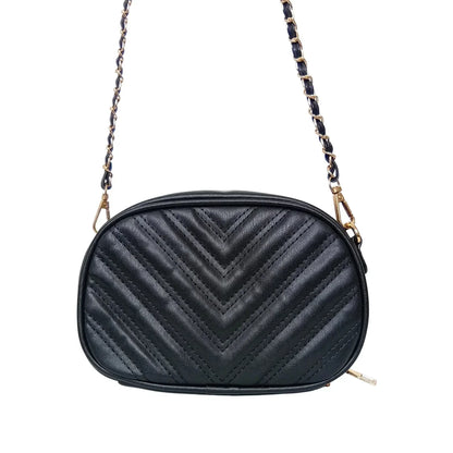 Borsa a Tracolla Ovale Trapuntata in Pelle PU - borsa tracolla pelle