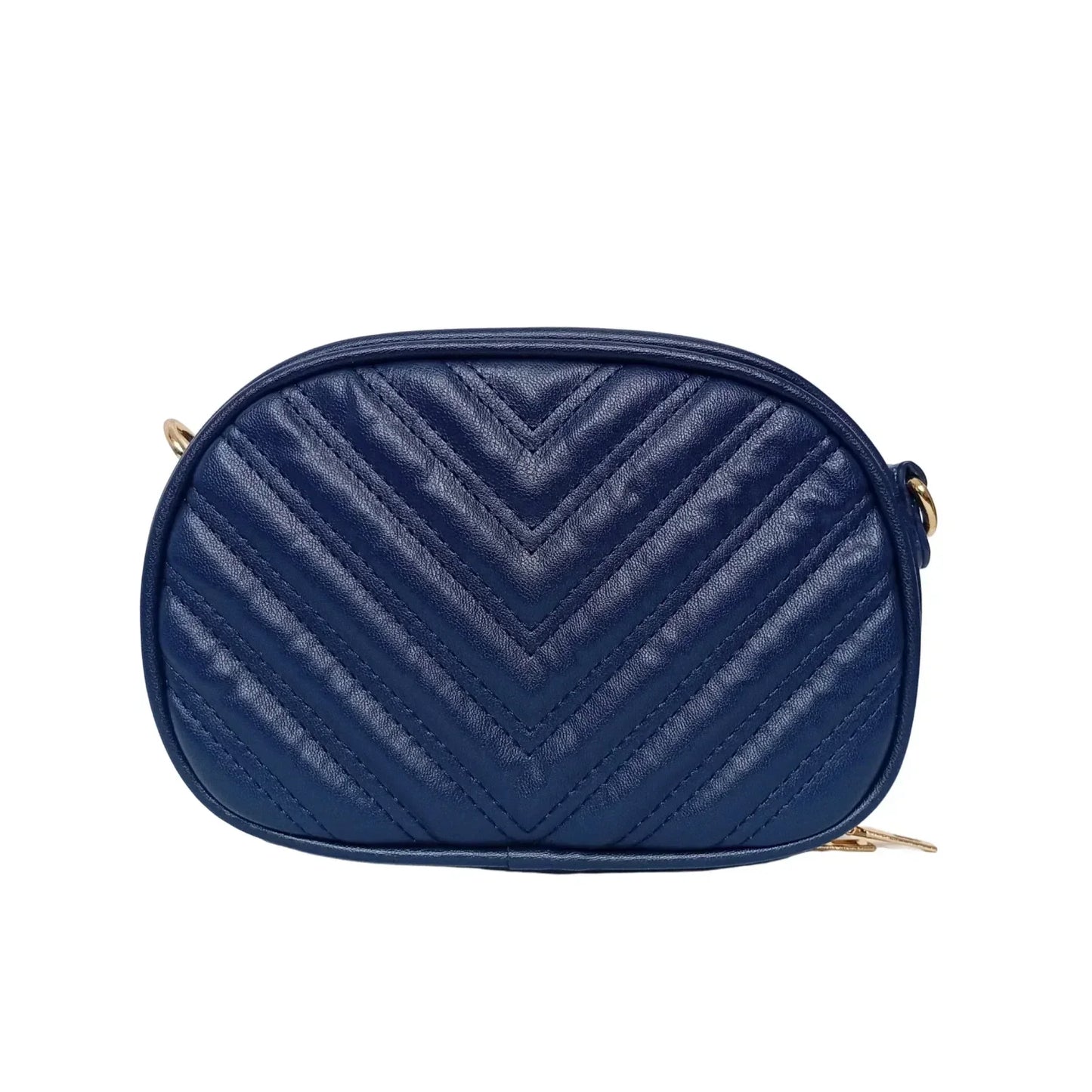 Borsa a Tracolla Ovale Trapuntata in Pelle PU - borsa tracolla trapuntata