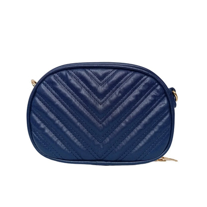 Borsa a Tracolla Ovale Trapuntata in Pelle PU - borsa tracolla trapuntata