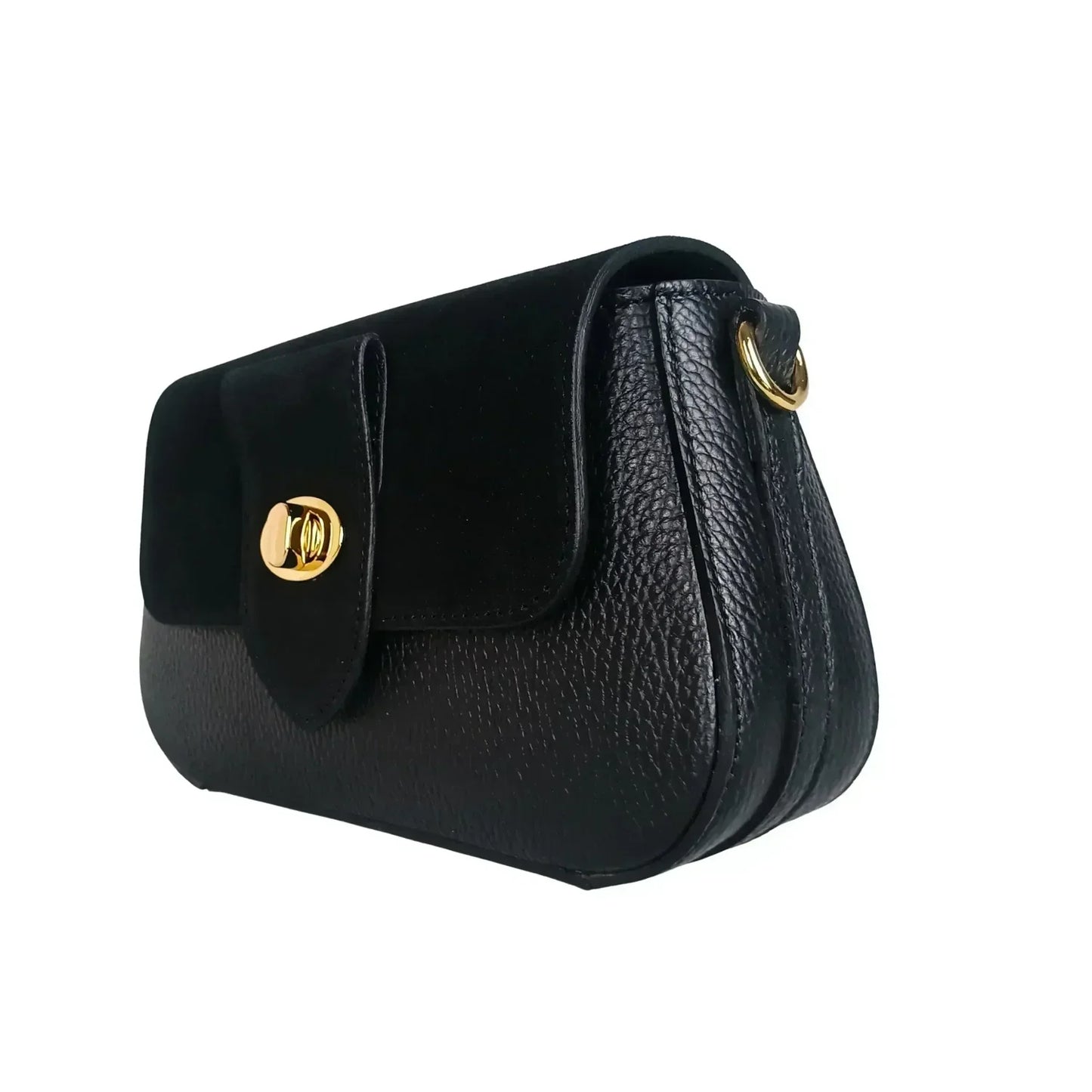 Borsa Bella Nova Crossbody in Vera Pelle e Camoscio - borsa tracolla pelle