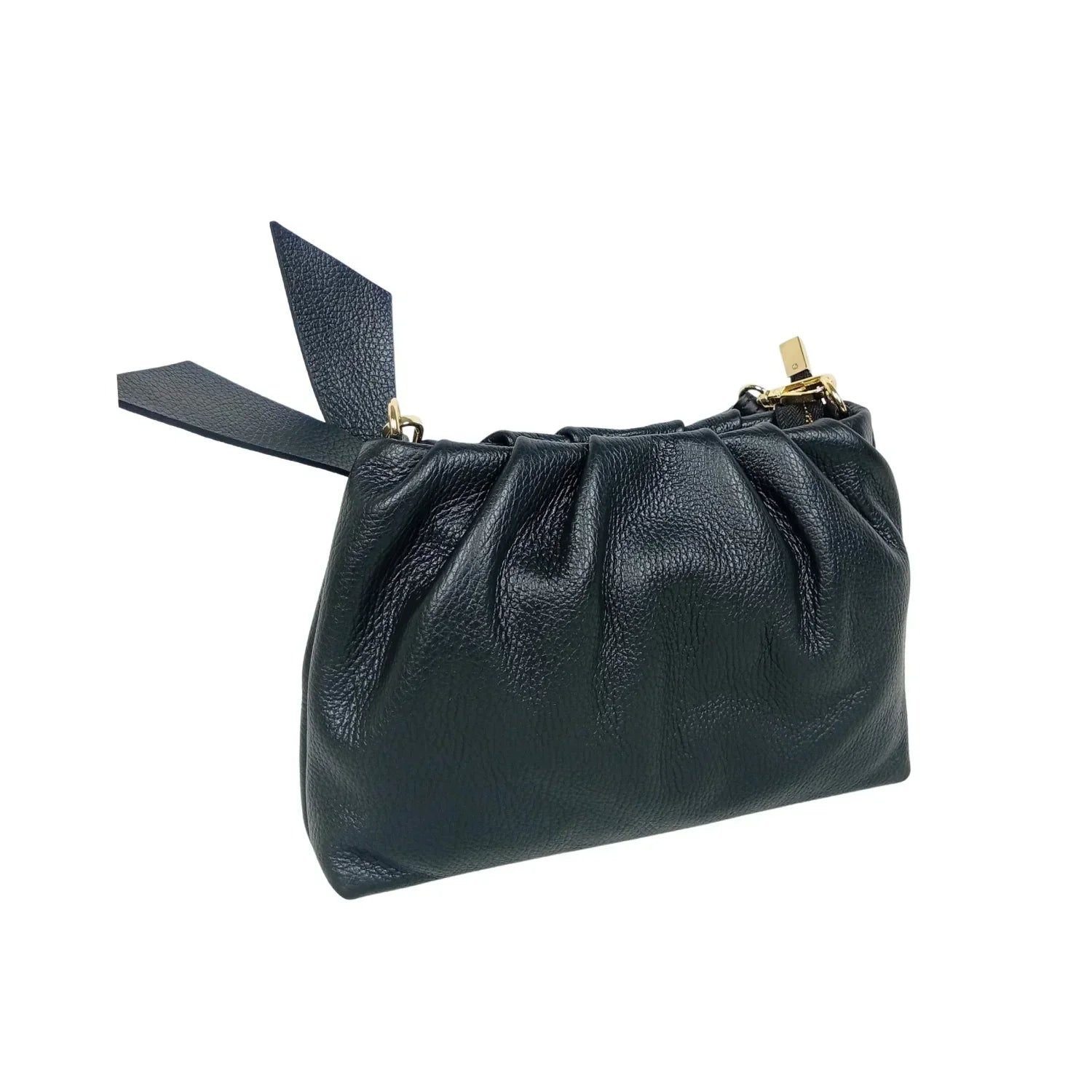 Borsa Chic Verona in Vera Pelle - clutch pelle nera