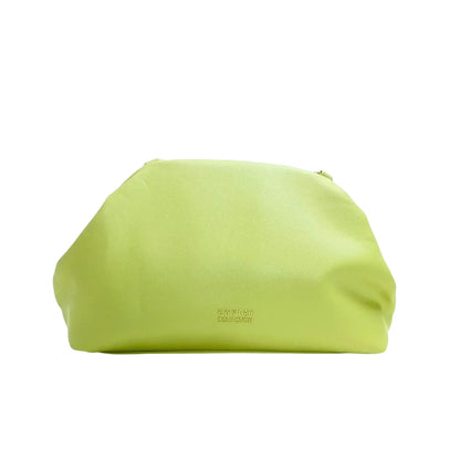 Borsa Clutch Coveri Verde Lime in Morbida Pelle PU - borsa clutch morbida