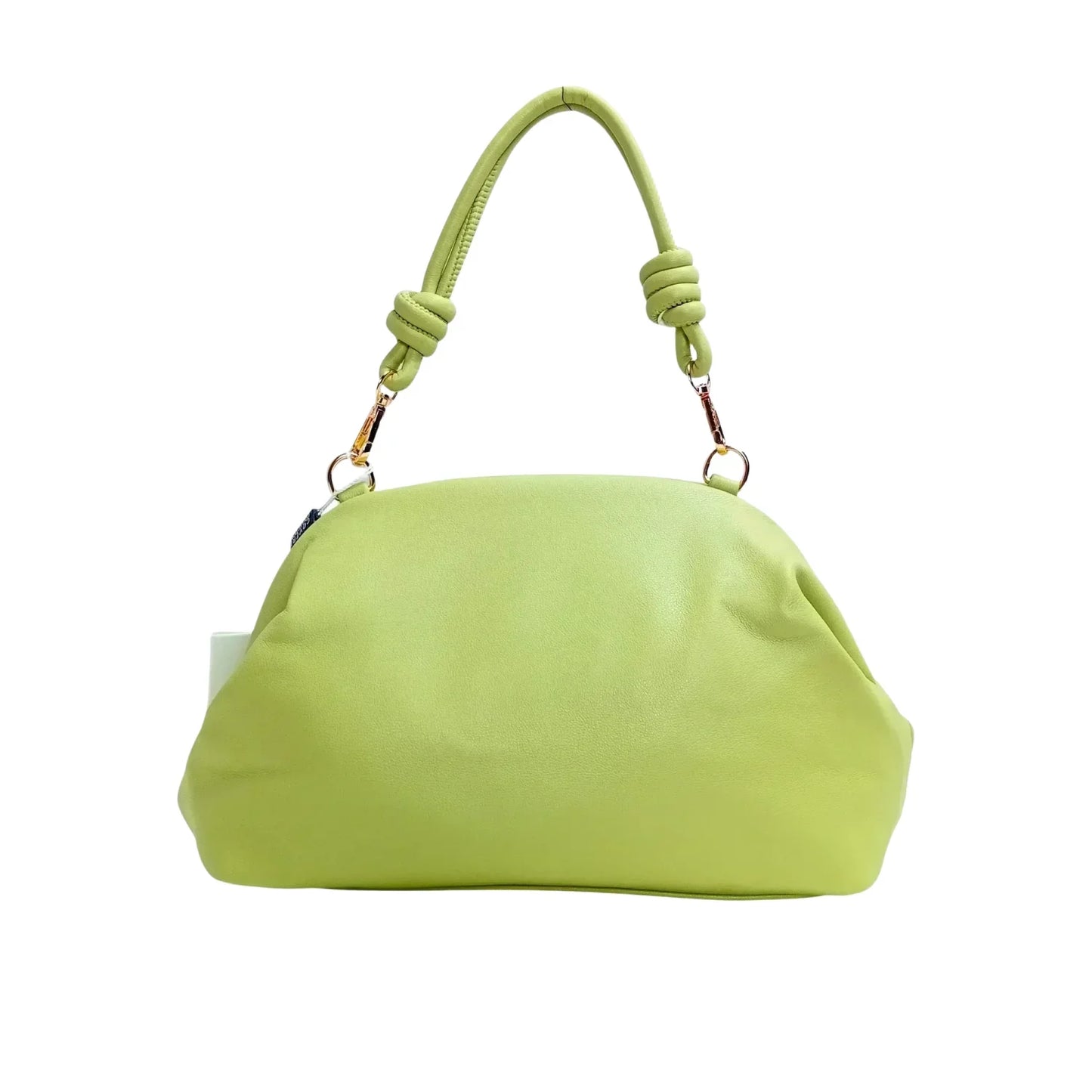 Borsa Clutch Coveri Verde Lime in Morbida Pelle PU - morbida borsa verde