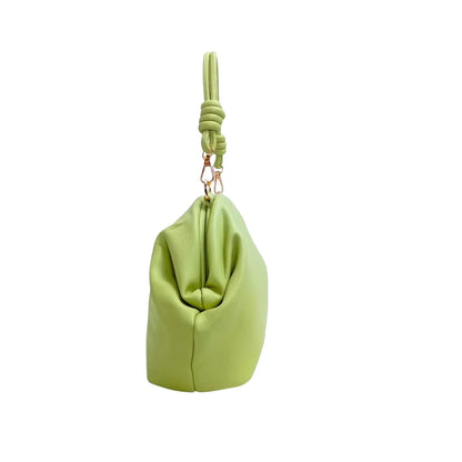 Borsa Clutch Coveri Verde Lime in Morbida Pelle PU - morbida clutch pelle