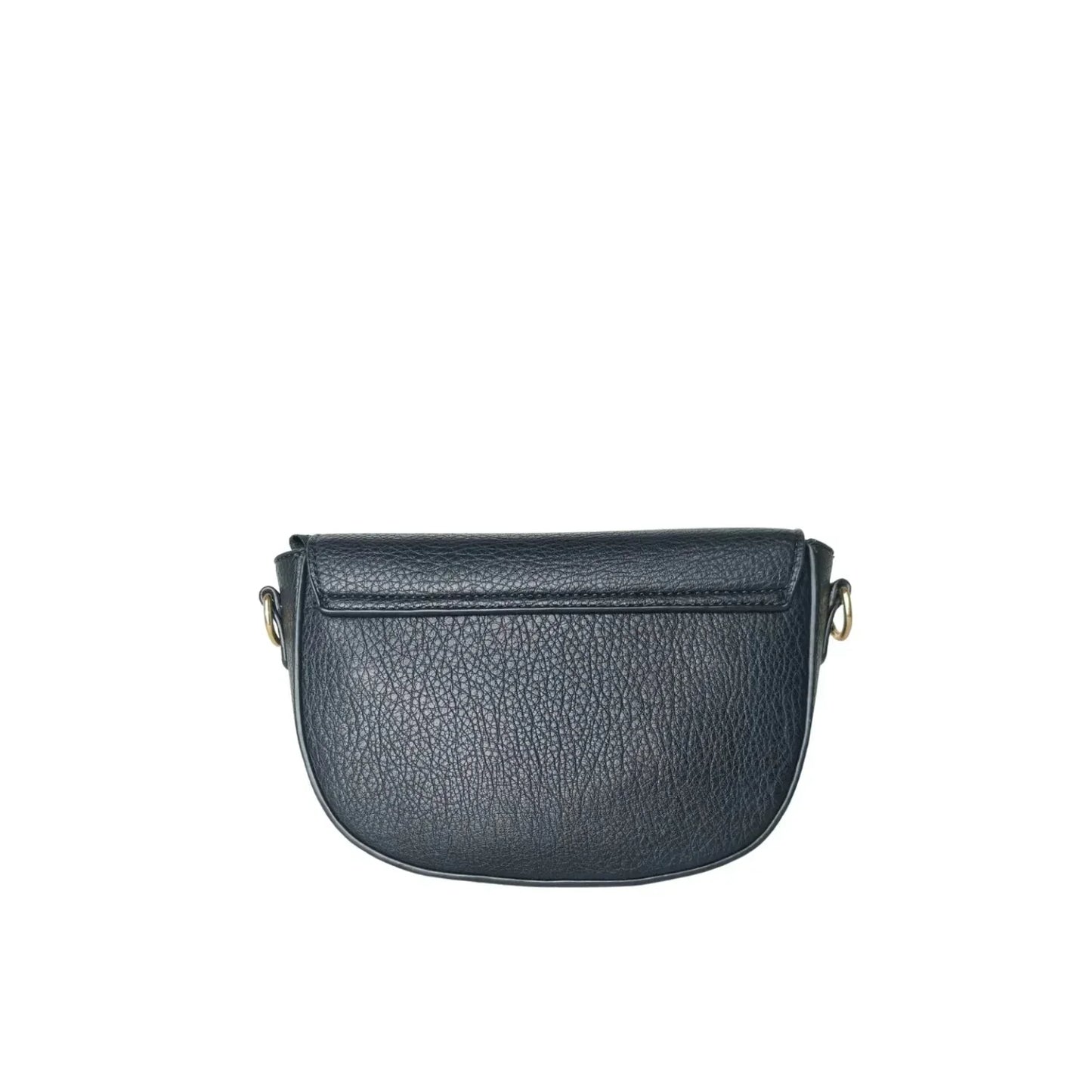 Borsa Crossbody in Pelle Azzurra con Chiusura Magnetica - borsa tracolla pelle