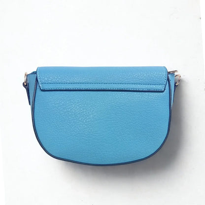 Borsa Crossbody in Pelle Azzurra con Chiusura Magnetica - vivace borsa tracolla