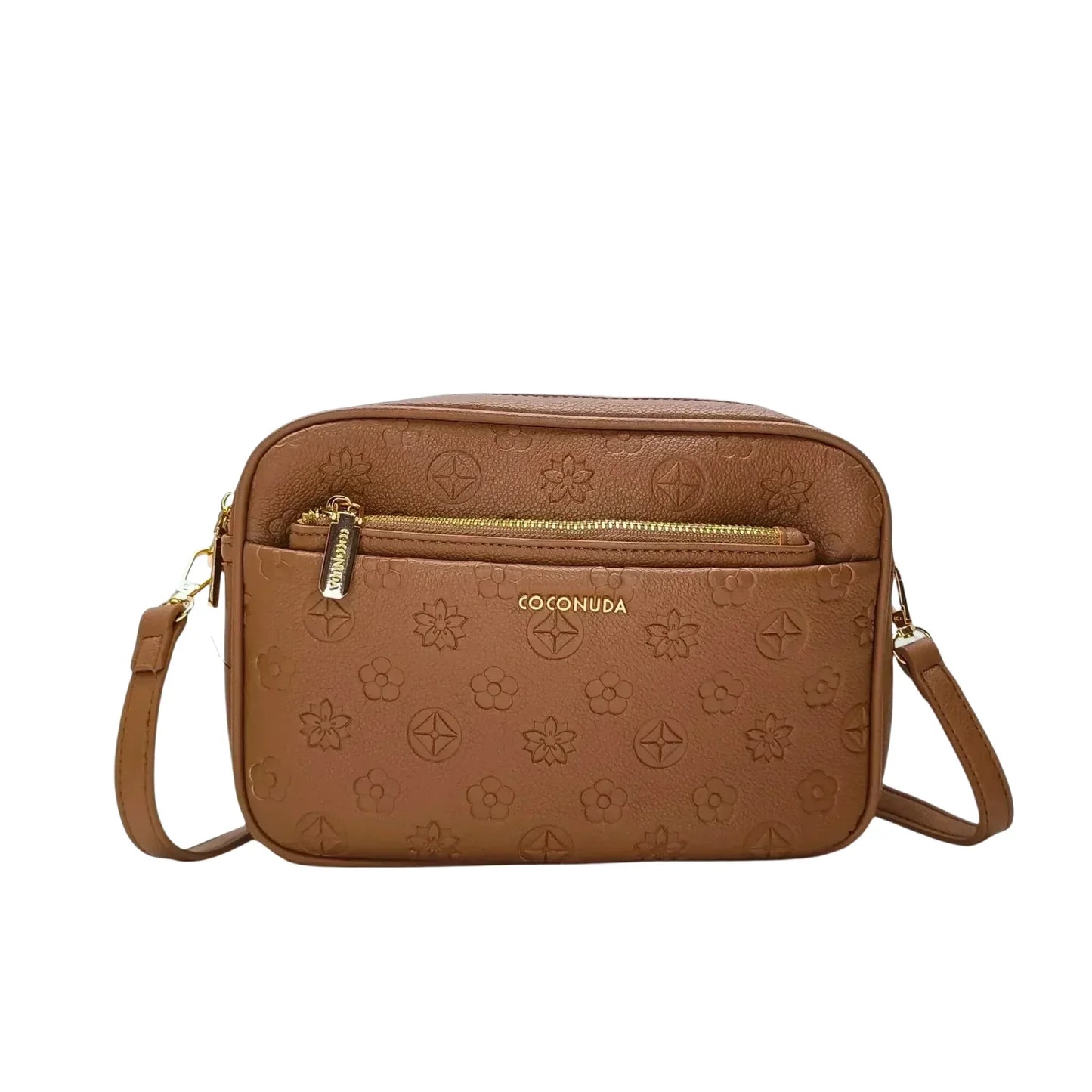 Borsa Crossbody in Pelle Marrone MS-3751 - borsa tracolla pelle