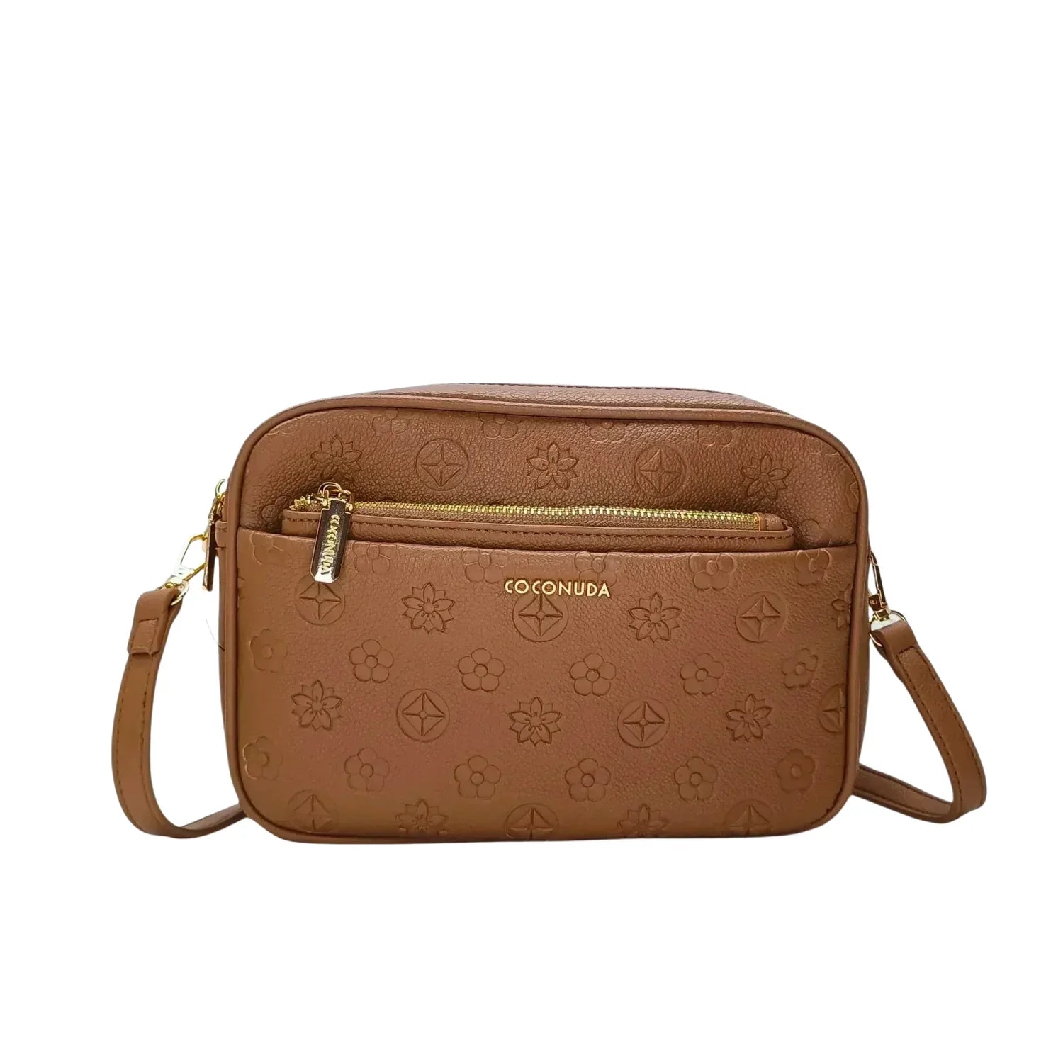 Borsa Crossbody in Pelle Marrone MS-3751 - borsa tracolla pelle