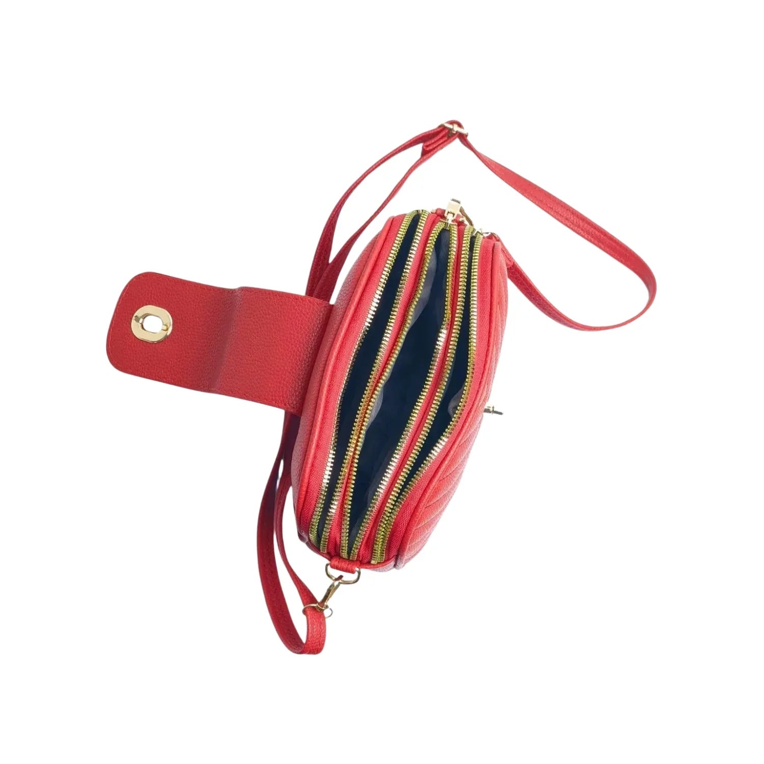 Borsa Crossbody in Pelle Trapuntata Rossa LV - borsa tracolla trapuntata