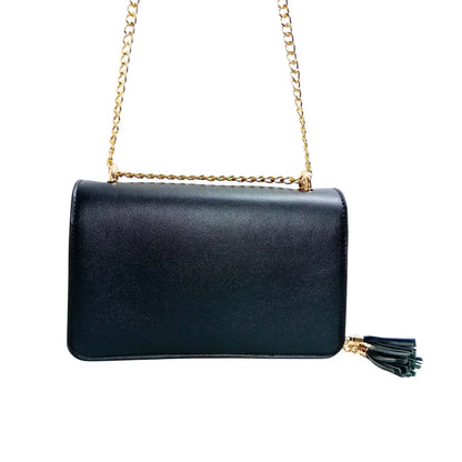 Borsa Crossbody Viki in Pelle Nera - borsa tracolla pelle