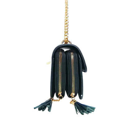 Borsa Crossbody Viki in Pelle Nera - portafoglio pelle nera