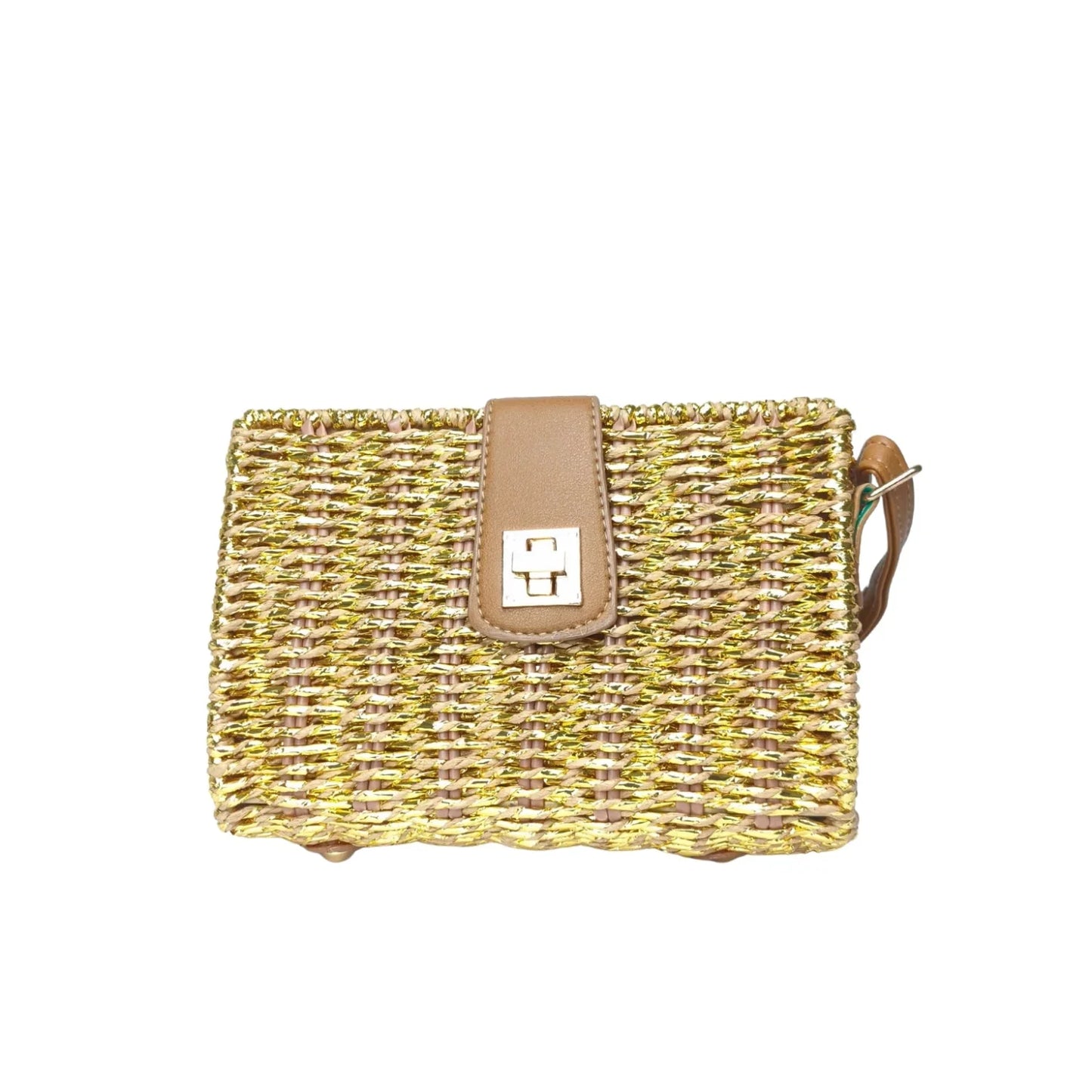 Borsa da Donna Online Intrecciata a Mano in Paglia - borsa clutch intrecciata