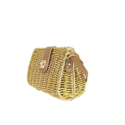 Borsa da Donna Online Intrecciata a Mano in Paglia - clutch paglia intrecciata