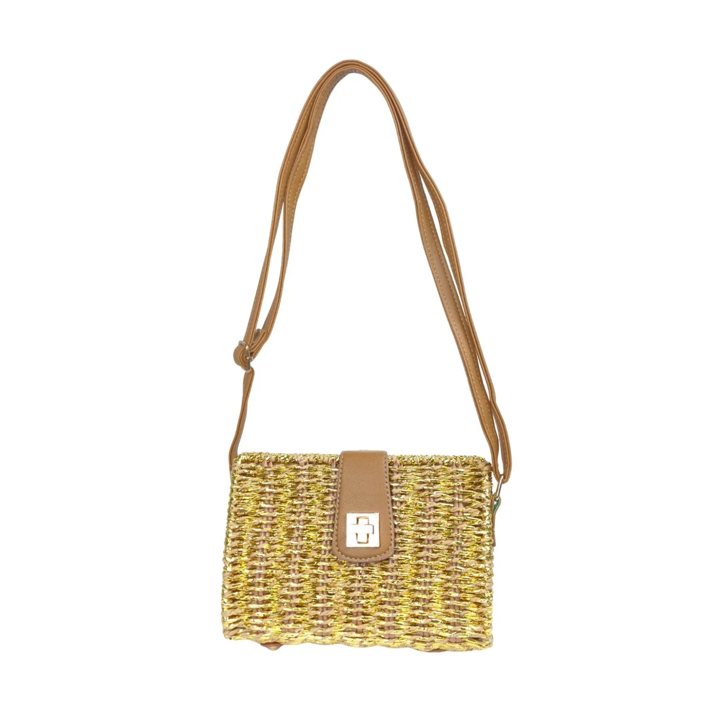 Borsa da Donna Online Intrecciata a Mano in Paglia - borsa tracolla intrecciata