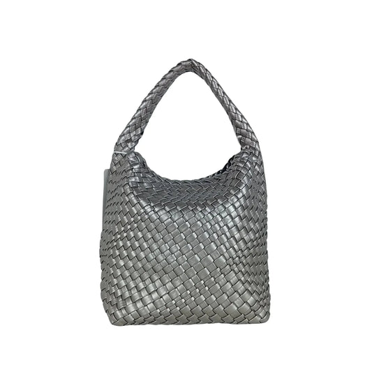 Borsa da donna online intrecciata argento - borsa hobo pelle