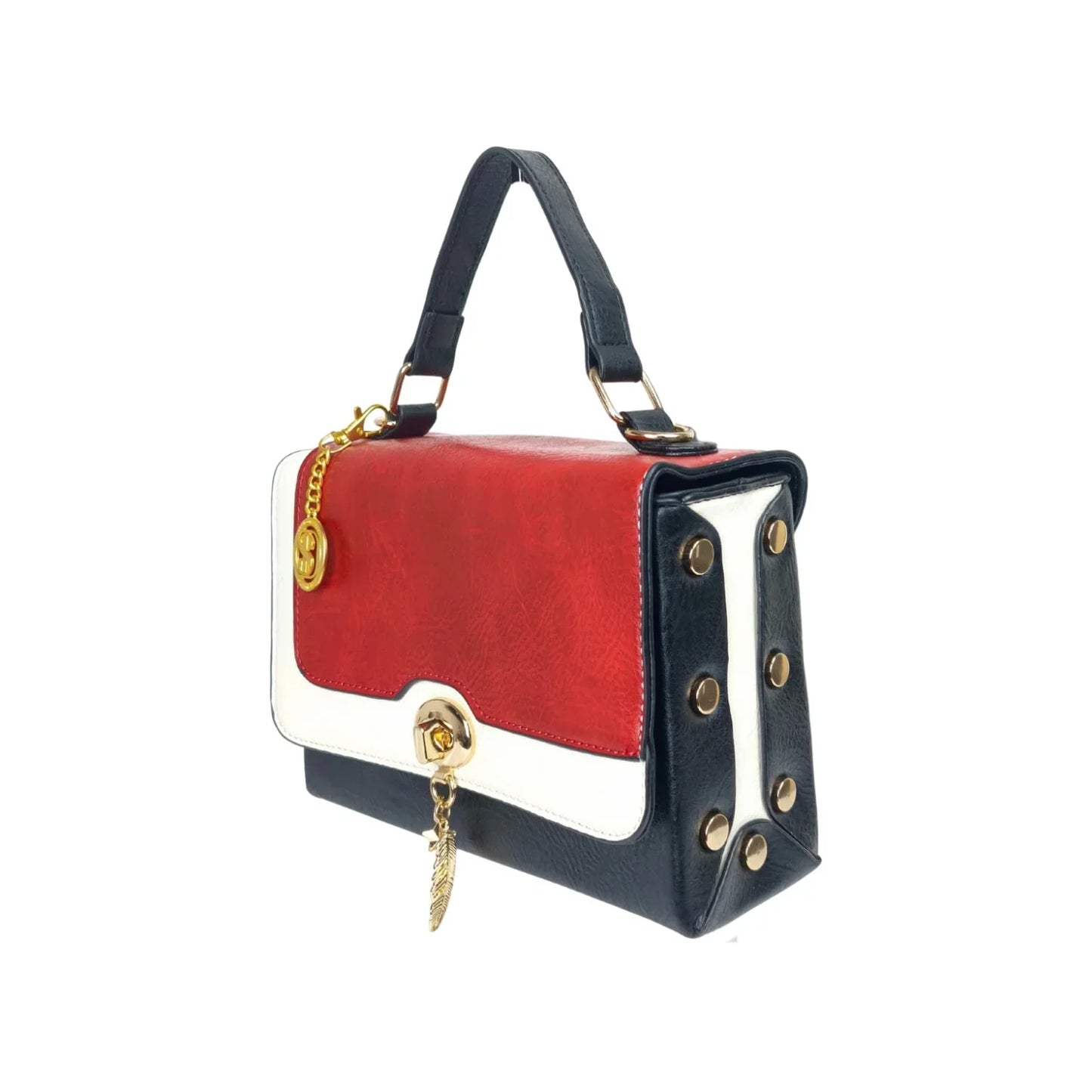 Borsa da donna versatile con tracolla rimovibile - borsa blocchi colore