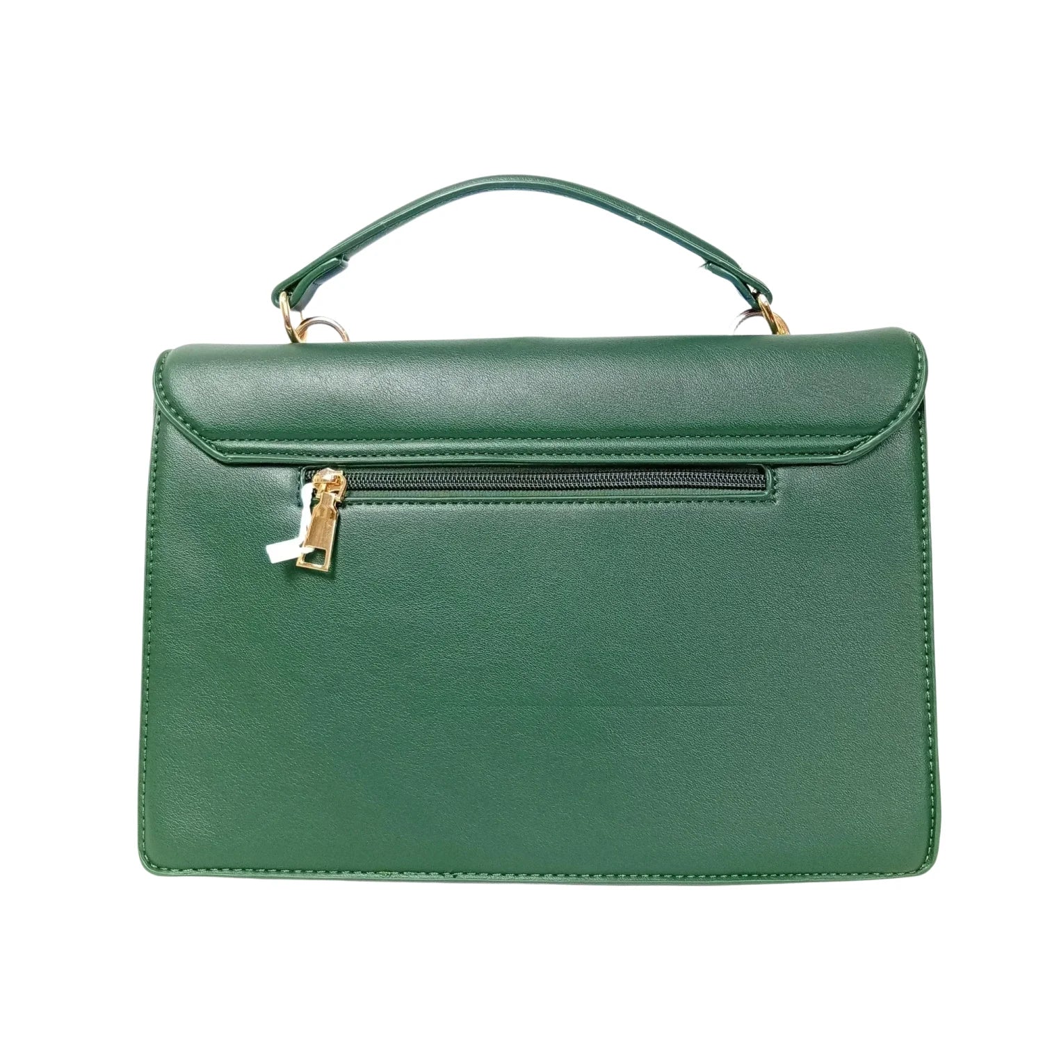 Borsa Herisson Firenze Leather Handbag in Pelle Verde - borsa finta pelle