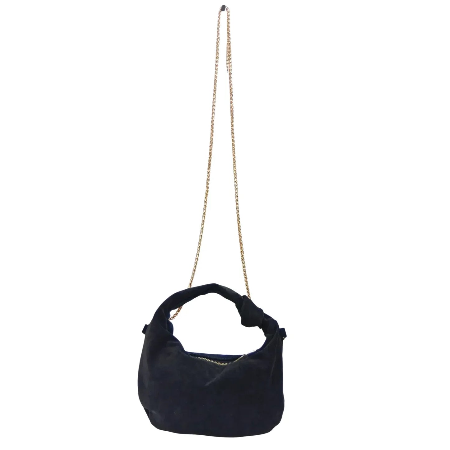 Borsa hobo a spalla in suede Made Italy - borsa