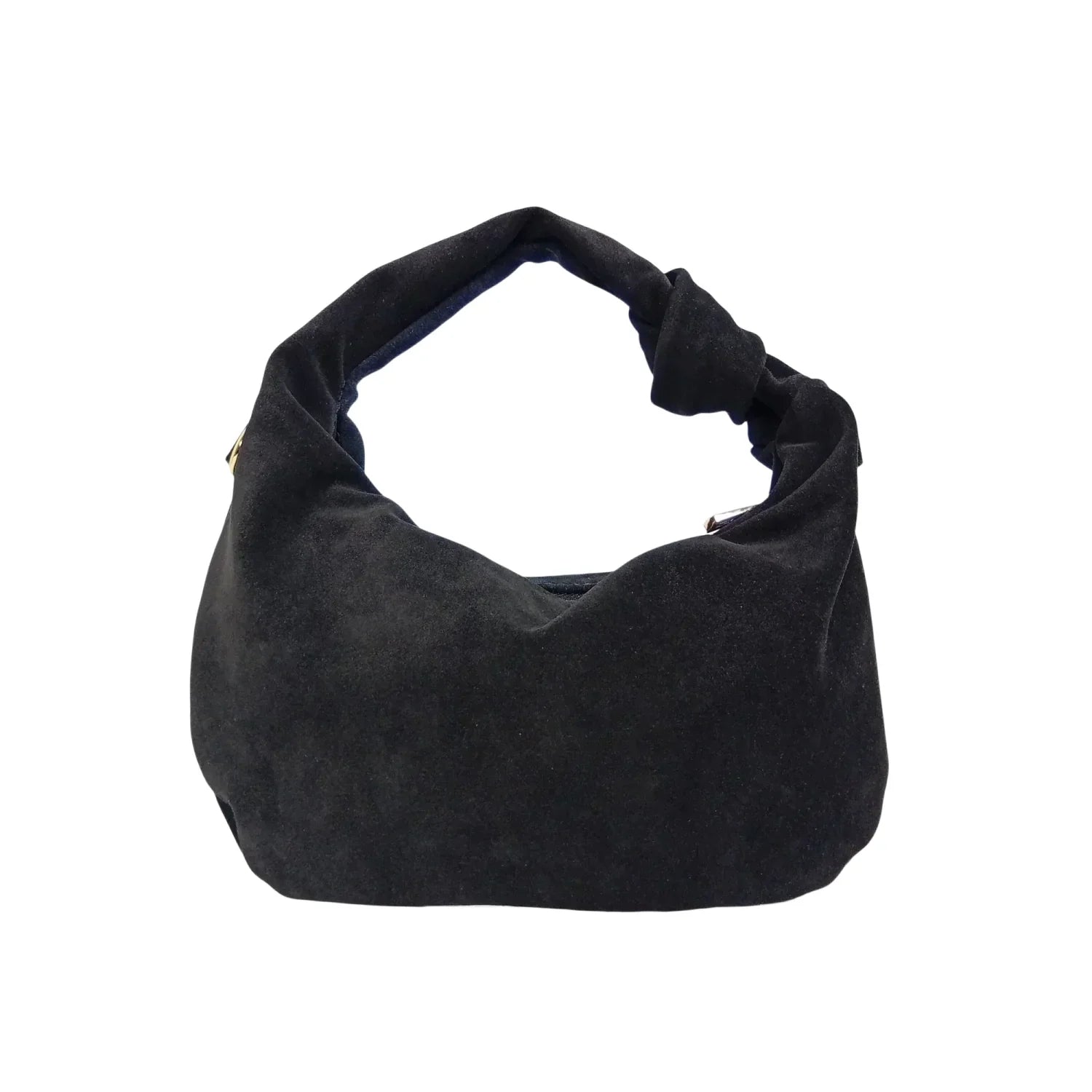 Borsa hobo a spalla in suede Made Italy - borsa camoscio